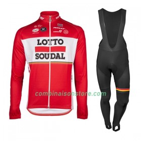 Combinaison Cycliste M/L + Collant à Bretelles 2017 Lotto-Soudal N001
